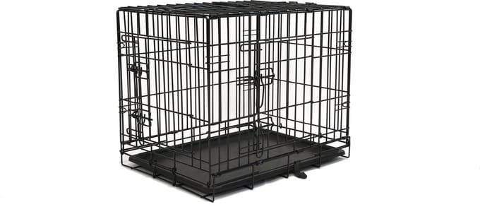 Adori Premium Bench 2-Deurs Zwart - Hondenbench - 106x69x77 cm
