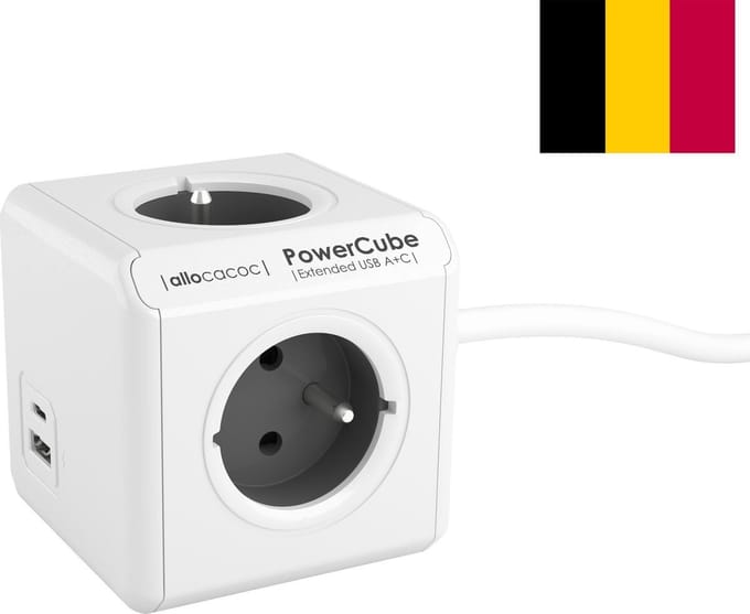 DesignNest PowerCube Original - USB A+C - BE & FR