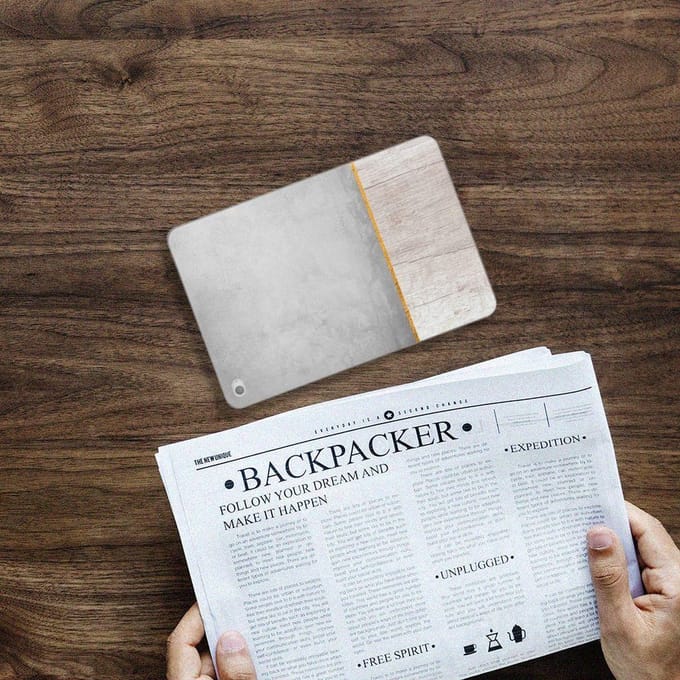 Apple iPad Mini 4 | Mini 5 (2019) Silicone Tablet Hoes Wood Concrete