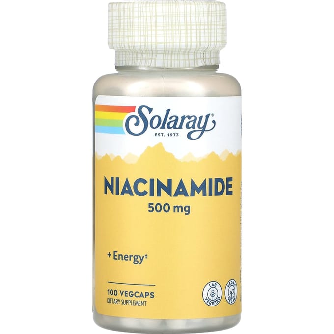 Niacinamide, 500 Mg, 100 Plantaardige Capsules