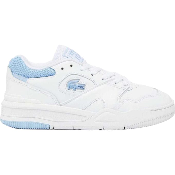 Lacoste Dames/Dames Lineshot Leren Tennistrainers (Wit/blauw)