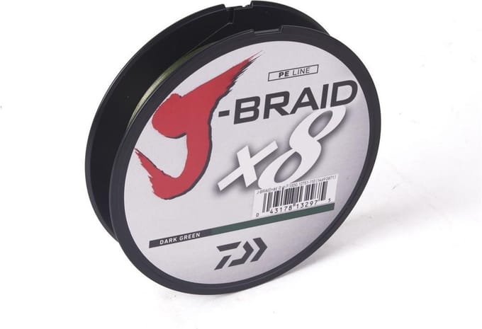 2x Vislijn Gevlochten 0.42mm 46.5kg 300m Donkergroen