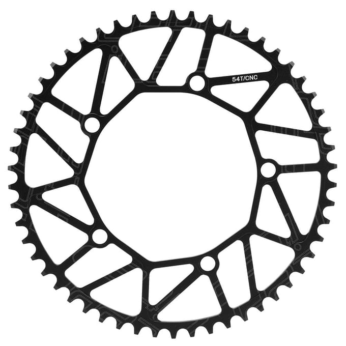 ZTTO Ultra Léger LP Plateau Unique Positif & Négatif 130 BCD Roue Dentée Accessoire de Vélo 54T black