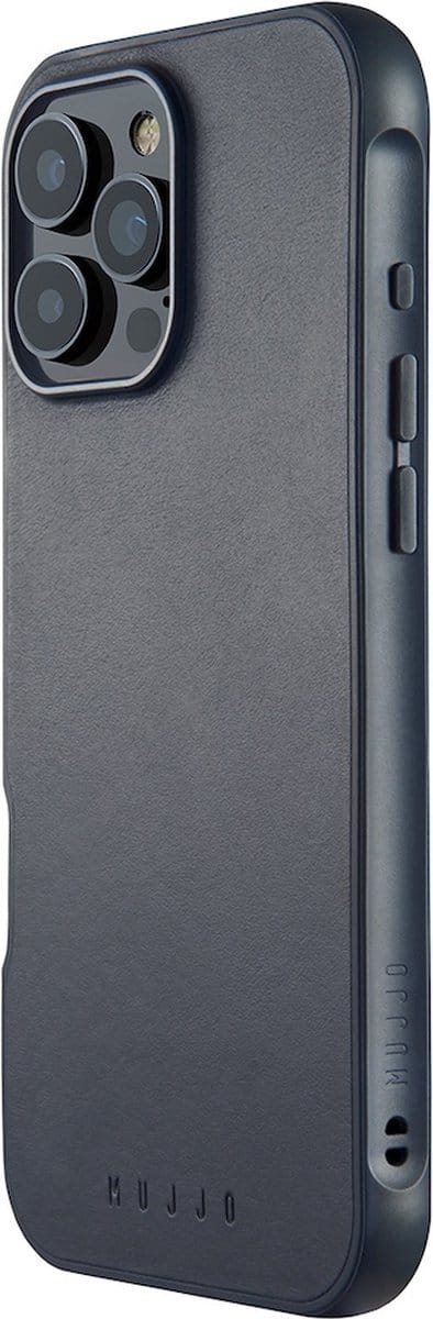 Mujjo Shield Case for iPhone 16 Pro Max - Steel Blue