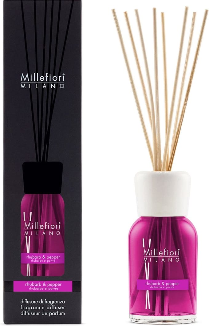 Millefiori Milano Geurstokjes 500 ml - Rhubarb & Pepper