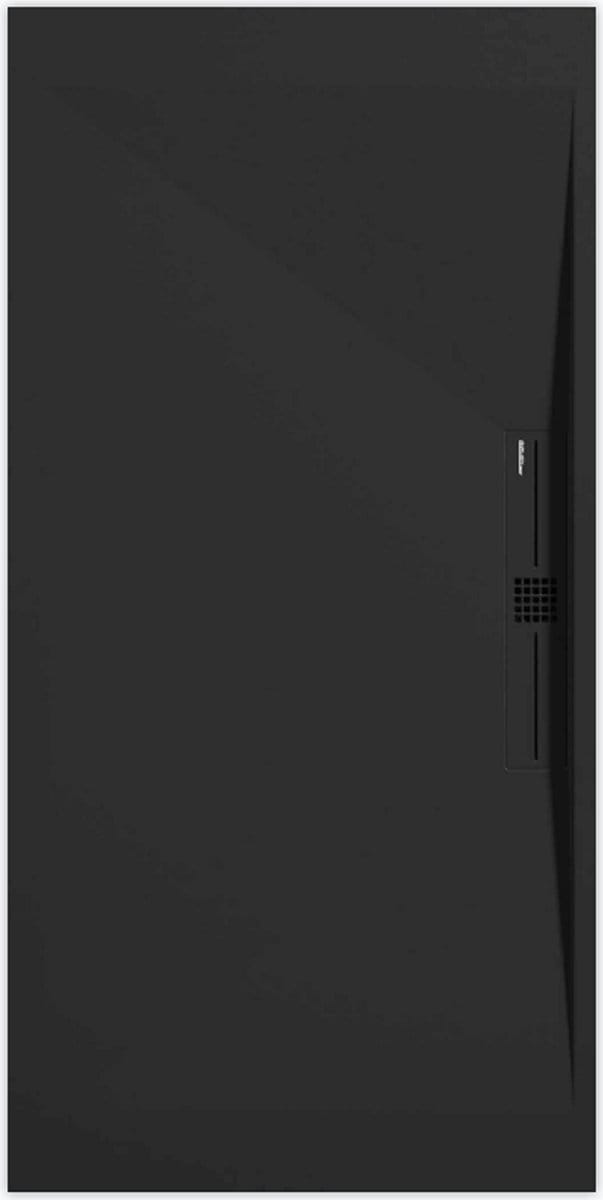 Sanifun douchebak Stone Side Black Smooth 1600 x 900 P