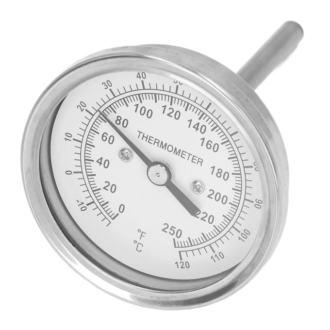 ?18?120 celsius Wijzerplaat Thermometer Barbecue Oven Bimetaal Thermometer Wijzer Type Temperatuurmeter white