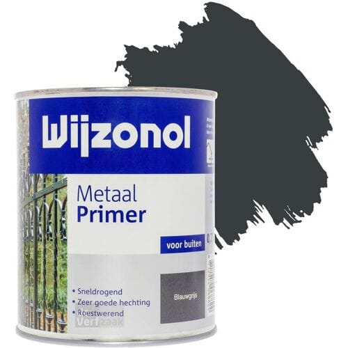 Wijzonol Metaal Primer - Blauwgrijs - 750 ml