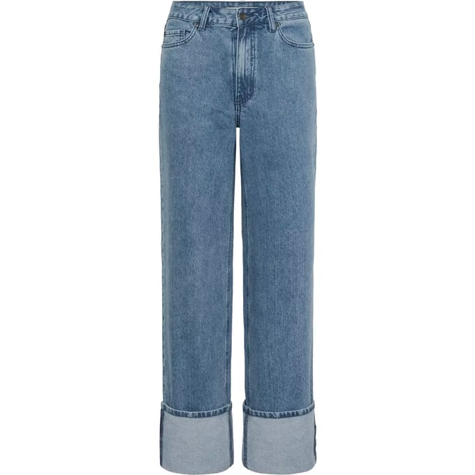 Vrouwelijke Rechtse Jeans met omslag KAFFE Vallis