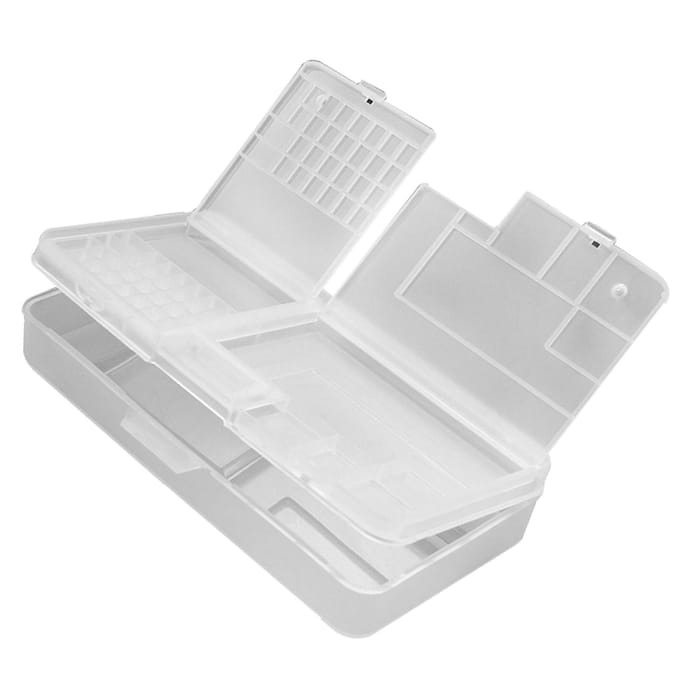 Schroevenorganizer Wit Transparant Rechthoekig Sterk PP Slot Ontwerp Hardware Organizer voor Reparatie white