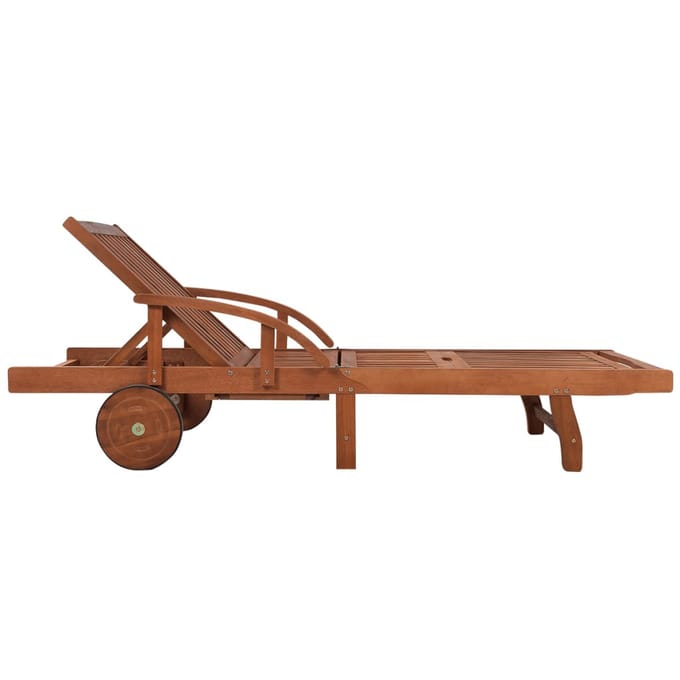 vidaXL - Ligbedden - 2 - st - met - tafel - massief - acaciahout