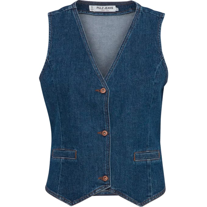 Dames jeans gilet Pulz Jeans Malle
