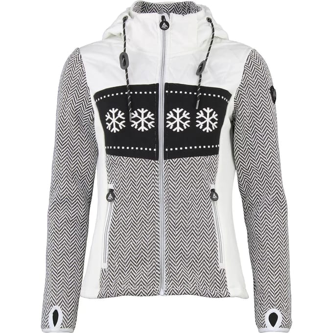 Gevoerde hoodie met rits voor dames Peak Mountain