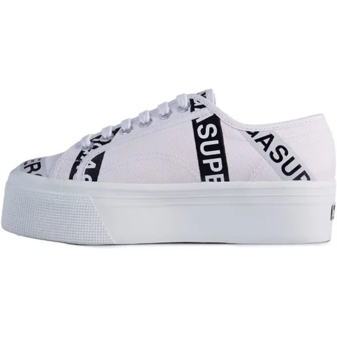 Superga 2790 Lettering Tape Lage sneakers - Dames - Wit - Maat 38