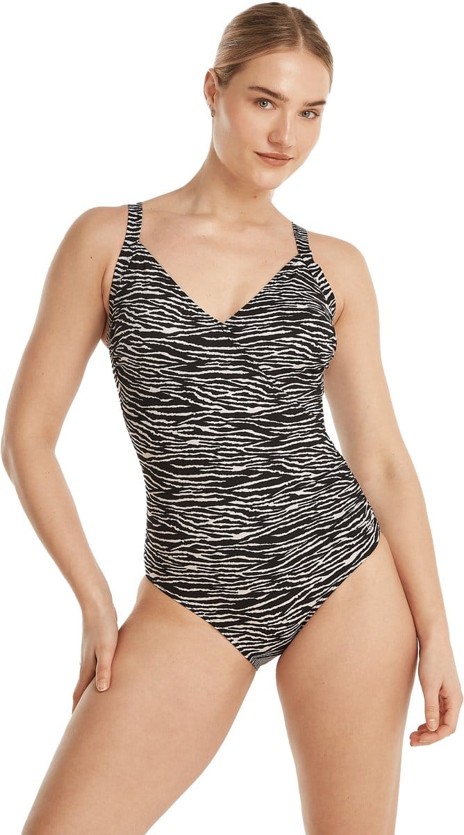 Ten Cate badpak soft cup zebra stripe voor Dames | Maat 46