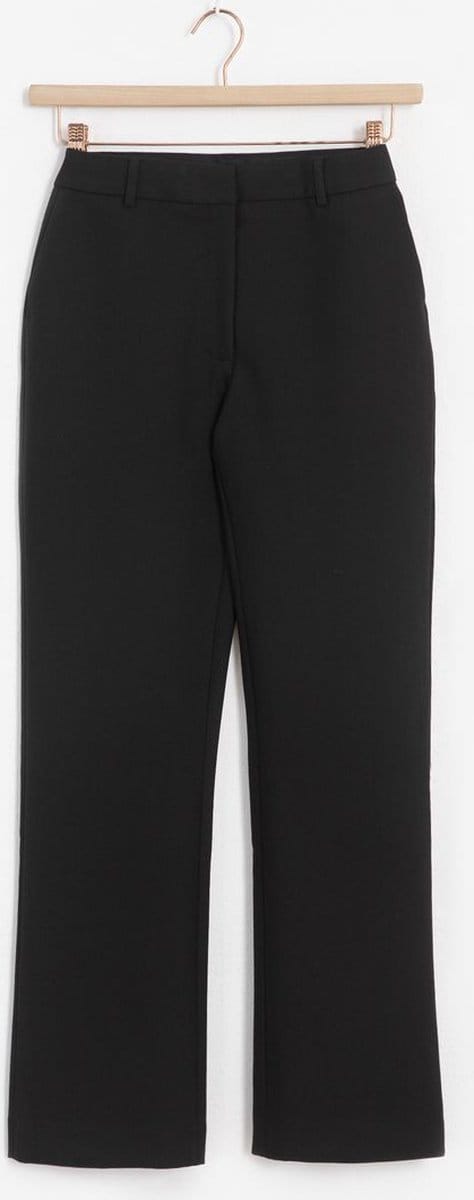 Sissy-Boy - Zwarte mid waist straight leg pantalon