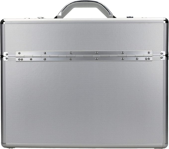 Robuuste Pilootkoffer Aluminium met Dossiervakken en Combinatieslot