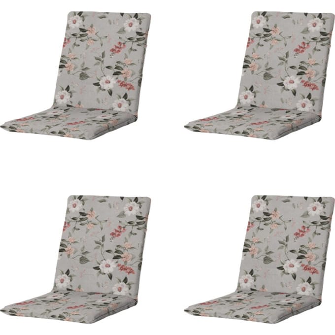 Madison - Stapelstoelkussen Julliete - Multikleur - 97x49x5cm - Set van 4