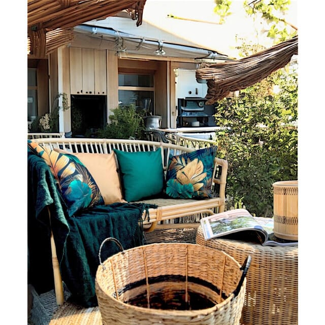 NOVÉE Sierkussen palm jungle #1 outdoor | 45 x 45 cm | katoen/polyester
