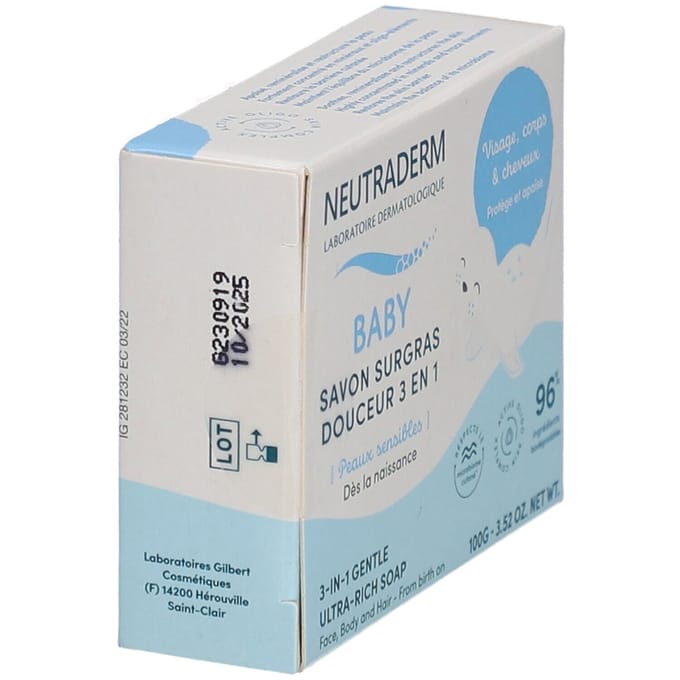 Neutraderm 3-in-1 Ultra Rijke Baby Zeep 100Gram