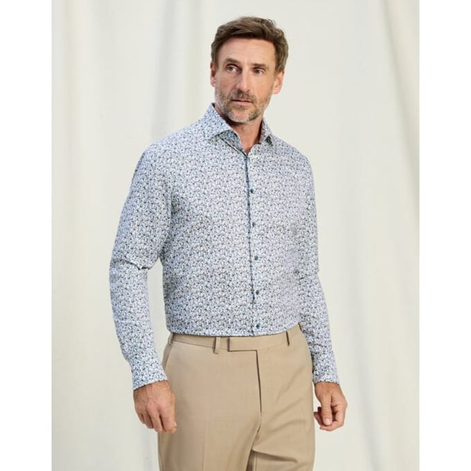 OLYMP Signature Overhemd, Tailored Fit, Signature Kent, Wit