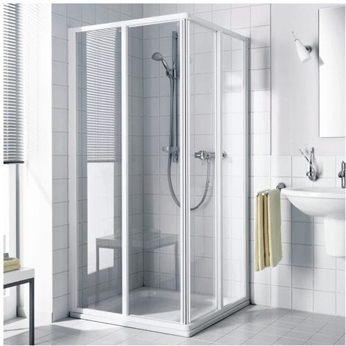 Kermi Ibiza 2000 corner entry 2-piece sliding door, half 90 cm I2ED2090201AK