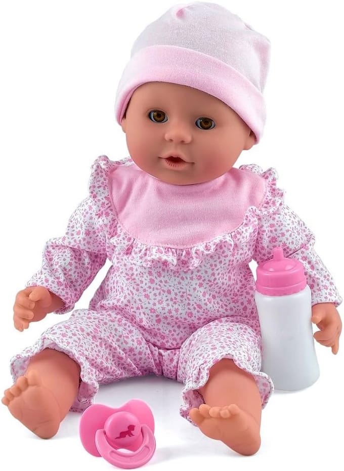 Realistische Babypop van 38 cm met Slaapoogjes en Accessoires