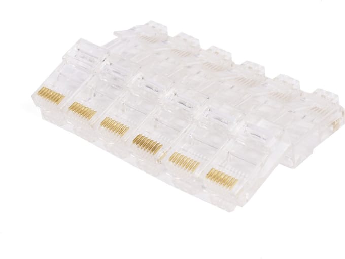 UTP RJ45 Cat5 netwerk pluggen Crimp (12 stuks)