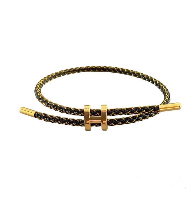 Armband - Elegante Armband - Luxe Armband - Goud & Zwart