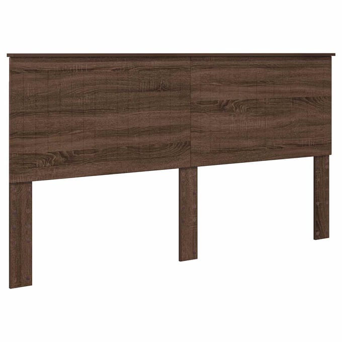 vidaXL Hoofdbord Bruin Eiken Bewerkt hout