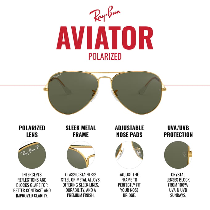 Zonnebril RB3025 AVIATOR LARGE METAL [Ray-Ban] gray