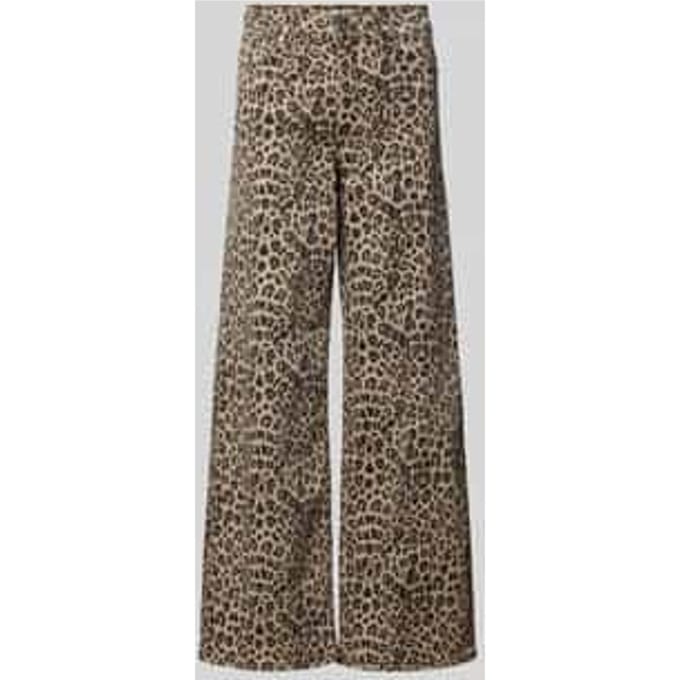 Only ONLMADISON BLUSH HW LEO WIDE DNM Jeans luipaard S