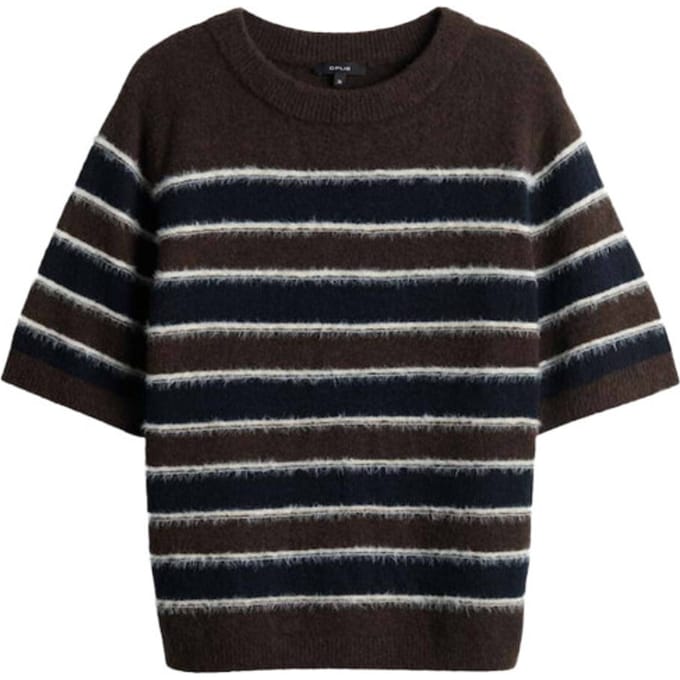 Loose fit pullover met met wol model 'Pimota Stripe'