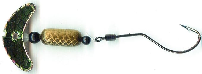 Spinneraas Kunstaas Jerkbait met Smile Blade voor Baars en Roofvis
