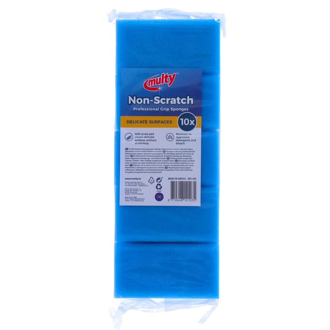 Multy greepsponsen blauw/wit 10 stuks