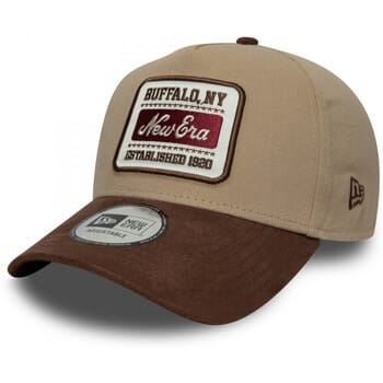 New Era Patch Suede Light Beige 9FORTY E-Frame Cap