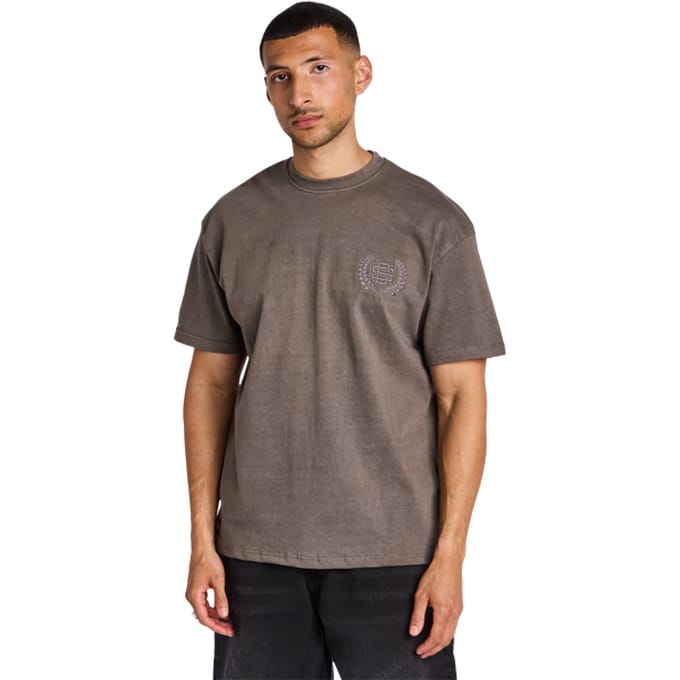 Street Cartel Pit Stop T-shirts Heren - Grijs - Maat S - Katoen Jersey