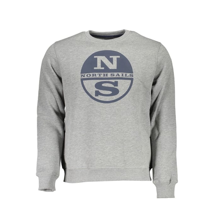 North Sails Grijze Katoenen Heren Sweater