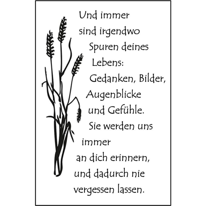 Clear Stamps "Spuren deines Lebens"