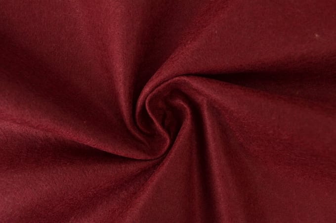 Vilt stof - 1mm dik vilt - 1 meter - Per meter - Bordeaux rood