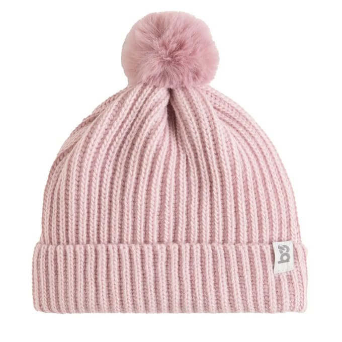 Baby's Only Mutsje met pompon Cool - Oud Roze - 3-8 jaar - 100% acryl - GOTS