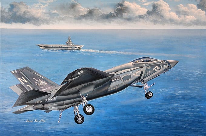 Trumpeter Modelbouwpakket Militaire voertuigen - 03230 F-35C Lightning Plane Plastic - 1:32 - Modelbouw