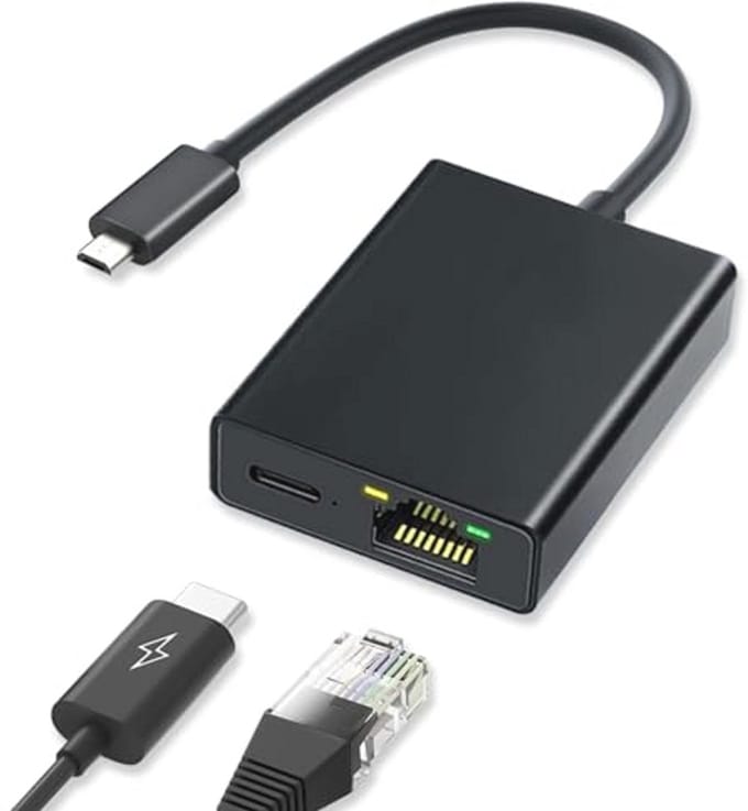 Micro USB naar Ethernet-adapter voor Chromecast en TV Stick - Draagbare USB naar RJ45 Ethernet 100 Mbps LAN-adapter