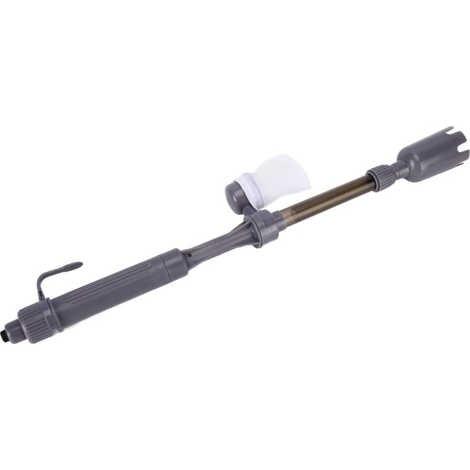 Aspirateur électrique pour aquarium télescopique multifonction pour gravier et sable gray