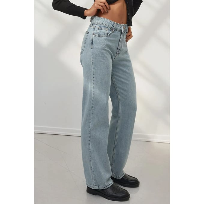 Rechtdoorgankelijke Denim Jeans