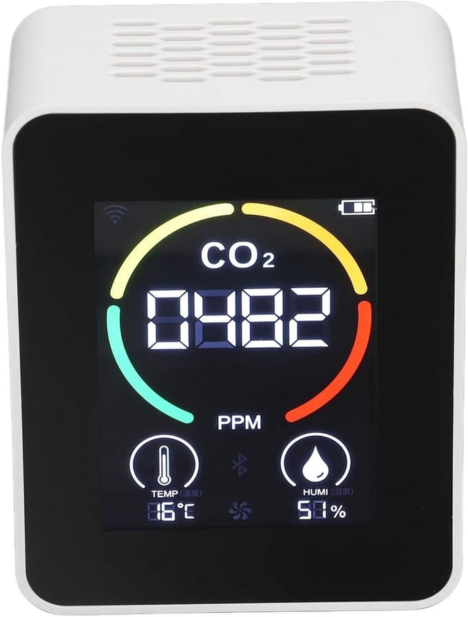 Co2 Meter - Koolstofdioxidemeter - Luchtskwaliteitsmeter - Compact