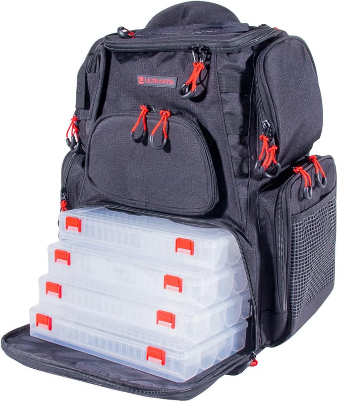 Ultimate Caster Backpack (Incl. 4 Tackleboxen!) - Visrugtas