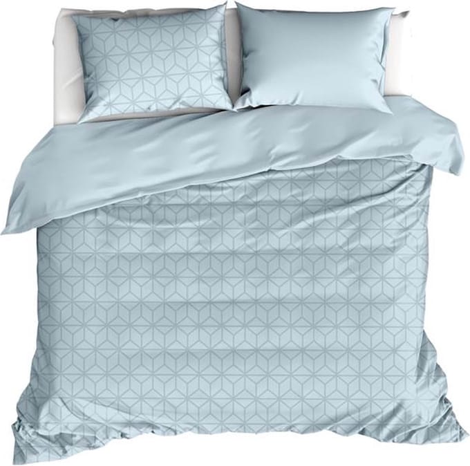 De Witte Lietaer Skyscraper Dekbedovertrek - Extra breed - 260x200/240 cm - Ice Blue
