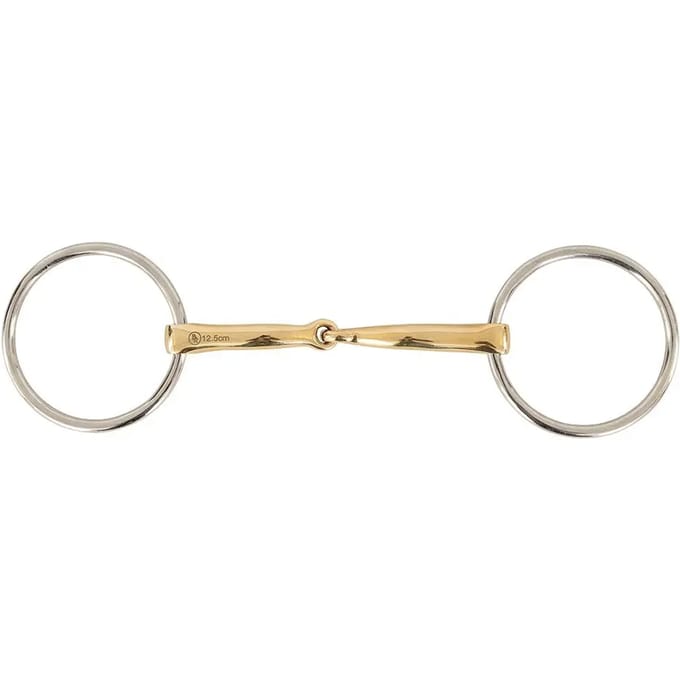 Enkel bit voor gebogen paard BR Equitation Soft Contact
