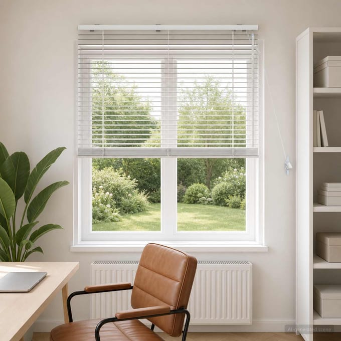 vidaXL - Venetiaanse - jaloezie - Wit - 100 - x - 160 - cm - 35 - mm
